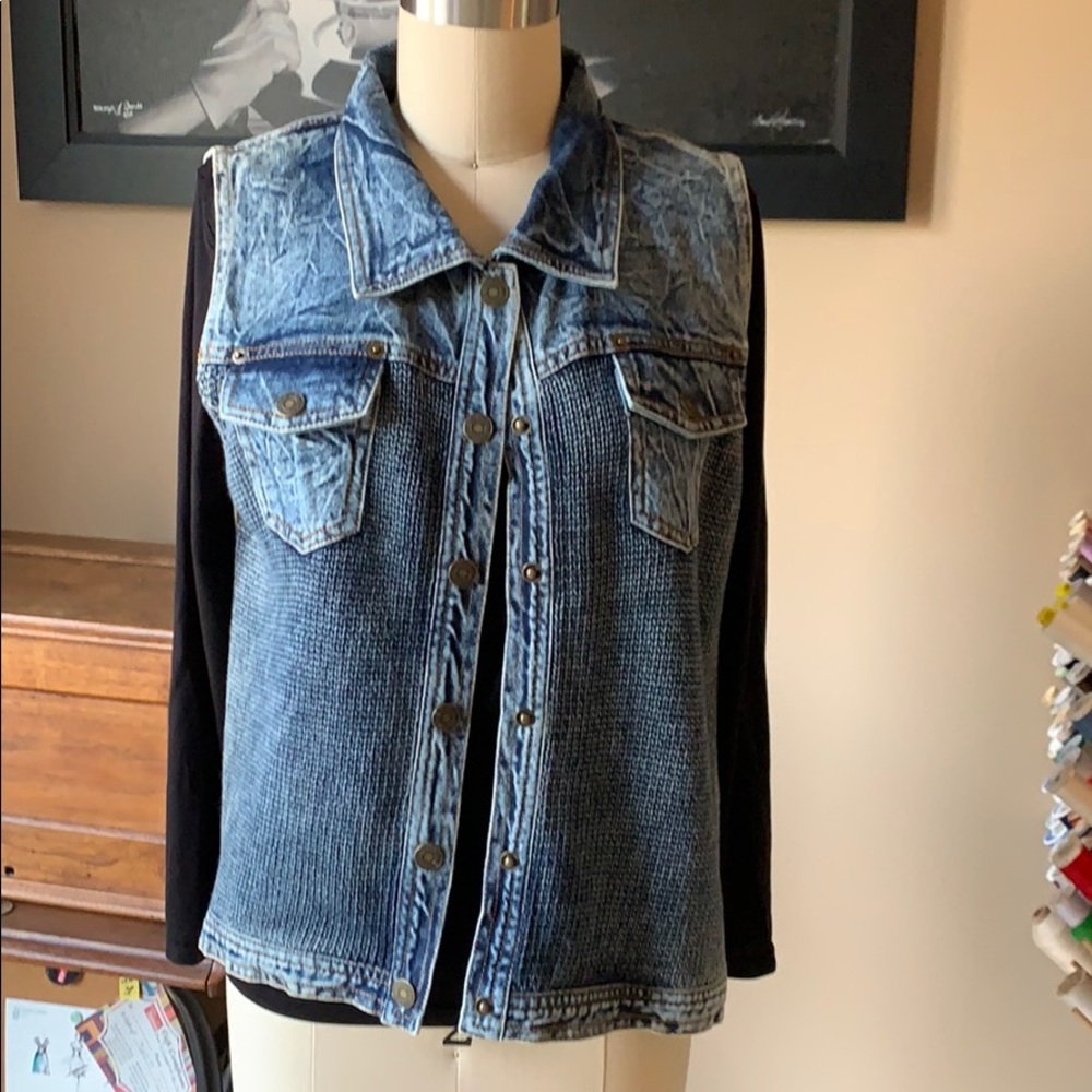 PBJ Blues Blue Jean Sweater Vest